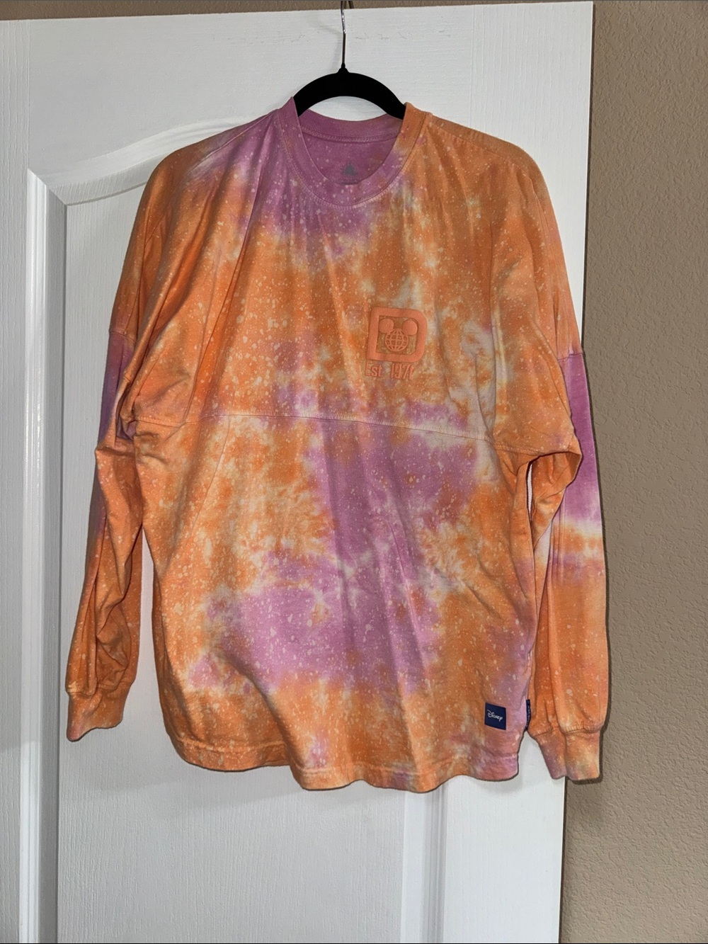 Disney Spirit Jersey Tie-Dye Long Sleeve Shirt - Orange & Purple